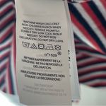 Ralph Lauren Polo Mini Shirt Dress Red Navy Stripe Tie Neck Preppy Size Small Photo 4