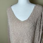 Brandy Melville  Nubby Blush Pink V Neck Sweater One Size Photo 2