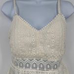 Derek Heart Y2K  Babydoll Womens Top Small Festival Boho Crochet Dainty Cottage Photo 1