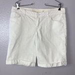 Apt. 9  essentials white Bermuda jean shorts Photo 0