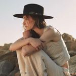 Stetson  Flat Wide Brim Hat Black Photo 0