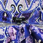 Apt. 9 Y2K  Blue Purple Floral Paisley Maxi Sun Dress M Photo 4