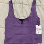 Forever 21 Purple Knit Crop Tank Photo 0