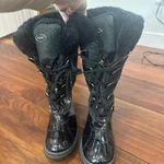 Khombu  Womens Boots 10 Black Outdoor Shearling Water Resistant Knee High Eskimo Photo 4