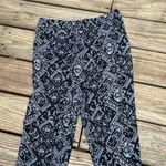 H&M  Divided Black & White Print Jogger Lounge Pants 100% Viscose Size US8 Photo 1