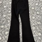 Frame  The Jetset High Rise Pull On Flare Leg Jeans Sheen Noir Size 2 Photo 5