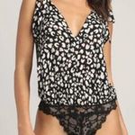 Free People Animal Print Cowl Back Sleeveless Bodysuit Women’s Sz S Photo 0