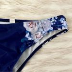 SheIn  Navy Blue White Pink Floral Cheeky Bikini Bottoms Sz S Photo 88