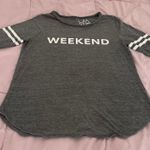 Chaser “Weekend” Gray Loungewear Cotton Rayon Blend Sweatshirt, size L Photo 12