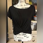 Free People Run In The Sun Solid Tee Black Size L Photo 4