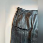 INC  International Concepts Black Leather Skirt Photo 1