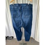 Torrid  Sky High Skinny Medium Wash Distressed Elastic Waistband Denim Jeans 26R Photo 3