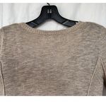 Old Navy Vintage  Ribbed Button Up Taupe Cardigan Sweater Knit XS Preppy Academia Photo 3