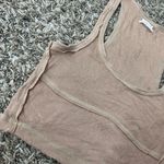 Urban Outfitters Out From Under Distressed Tan Scoop Neck Crop Tank Top Photo 3