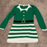 Merry Wear Green/White Christmas Elf Sweater Dress SIZE XL Green Photo 0