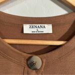 Zenana Babydoll Cardigan Dress Brown Long Sleeve Soft Stretchy Large NWT Photo 2