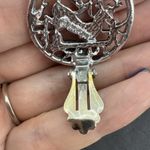 Sarah Coventry Woodland Flight 1958 Clip On Earrings Deer Running Silver Tone Photo 4