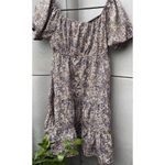 Blush Vintage cream dress with pink floral design women’s Sz M Spring Summer Y2K Photo 12