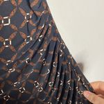 Lauren Ralph Lauren equestrian chain link faux wrap dress with side ruching sz 6 Brown Photo 6