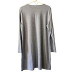 Pure Jill Sweater Dress Women Size Large Midi Pullover Pocket Comfy Stretch Blue Photo 1