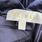 Meshki  Sasha Navy velvet high cut Dress Sz XS Photo 6