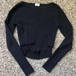 Aritzia Wilfred Yacine Cut Out Knot Top Black Photo 1