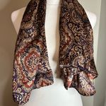 Paisley Silk Scarf in Purple and Red Photo 0