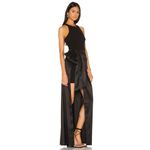 Likely NWT Mena Gown Size 6 Black Sleeveless Front Bow Back Zip Maxi Dress Photo 2