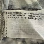 Mango NWT Mng Long Dress Animal Print Ruched US Sz 0 Mob Wife Dark Romantic Boho Photo 9