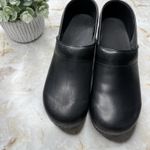 Dansko  Black Professional Leather‎ Clog Size 11.5/12 (EU 42) Nurse Doctor Photo 2