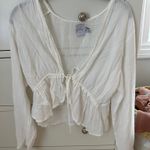 Princess Polly  Top White Long Sleeve Photo 0