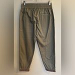 Calypso St. Barth  Women's Olive Green Embroidered Detail Drawstring Jogger Pants Photo 1