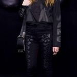 Alexander Wang X H&M Collab Black Patterned Skinny Jeans. Size 4 Photo 1