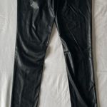 Pretty Little Thing Split Hem Faux Leather Skinny Pants, Black, Size 2 Tall, NWOT Photo 8
