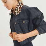 cheetah print jean jacket Multi Size M Photo 0