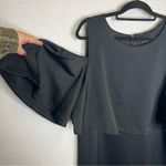 Eloquii  | Black Womans Dress Off Cold Shoulder‎ 20 Fitted Photo 3