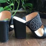 Francesca's Black Studded Block Heel Heels Photo 0