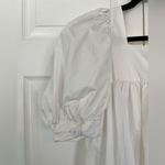Boutique White Puffy Sleeve Dress Size M Size M Photo 6