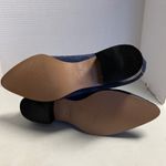 BETTY Navy Blue Suede Studded Ankle Boots Pointed Toe Zipper Closure Size 6M Photo 3