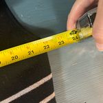 Sioni Black and White Striped Long Sweater Vest | Women’s Size Large Photo 3