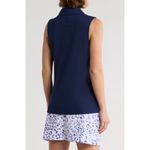 Tommy Bahama  Paradise Piqué Sleeveless Polo Island Navy Size M NWT Golf Resort Photo 3