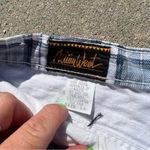 Vintage 90s action west blue plaid denim Jean shorts Size 30 Photo 2