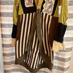 Alexander Julian ‎ Colours Green Cardigan With Corset Back Size Large Photo 3