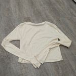 Madewell  Fine Ribbed Supercrop Crewneck Long Sleeve Tee Photo 2