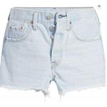 Levi's  Women's 501 Original Shorts Cutoff Ojai Lake - Blue Light Wash Size 32 Photo 0
