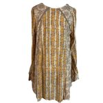 Free People Fallin Into You Long Sleeve Tunic Dress in Natural Combo XS boho Photo 7