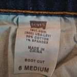 Levi's  515 32 6 Dark Boot Cut Stretch Jeans  Med Photo 4