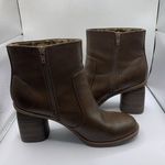 Kork-Ease  Destiny Stacked Heel Ankle Boots size 9.5M brown leather E4 Photo 8