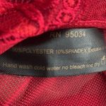 Janice Sheer Lace Teddy Lingerie Red Photo 4