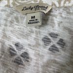 Lucky Brand Cream and White Boho  Tank Top M Photo 2